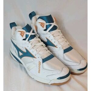 Mizuno Volleyball Shoes  MID White/Teal  51 Womens US 10.5
